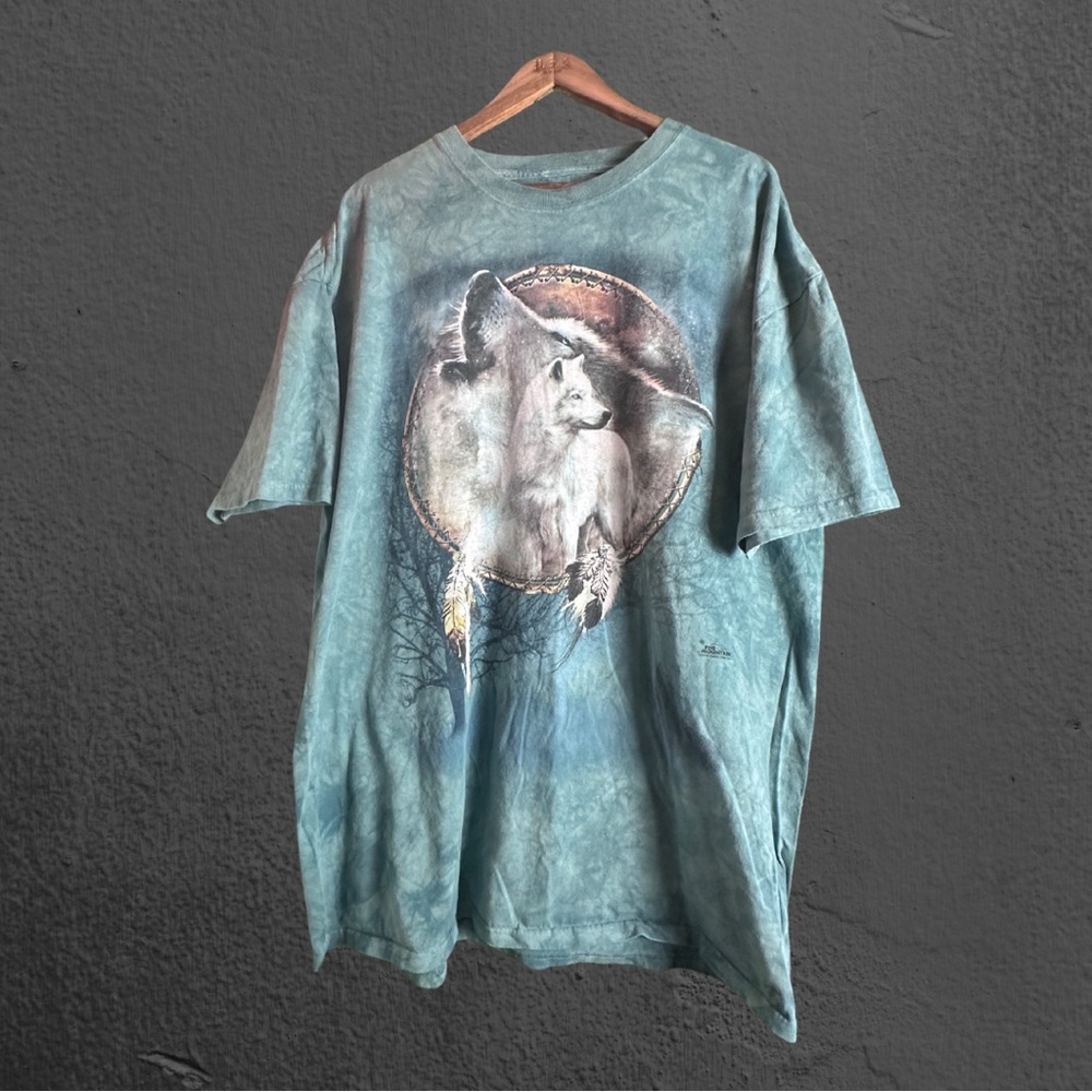 The Mountain Tie Dye Wolf Graphic Tee